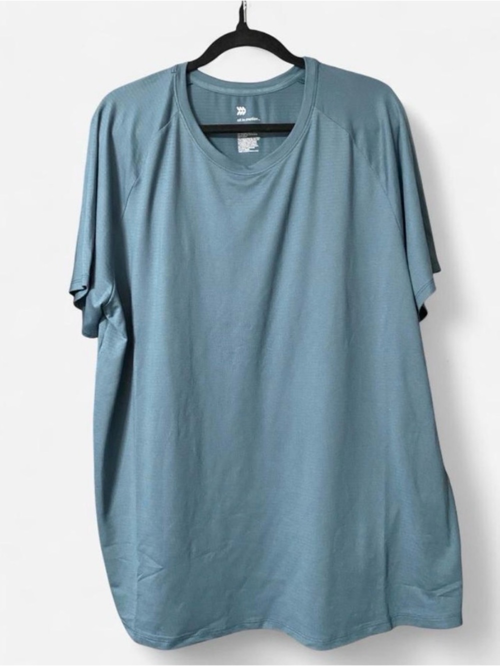 all in motion Men’s Crew Neck Tee in Steel Blue